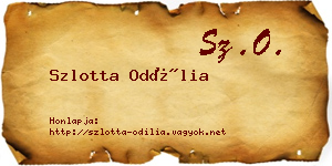 Szlotta Odília névjegykártya